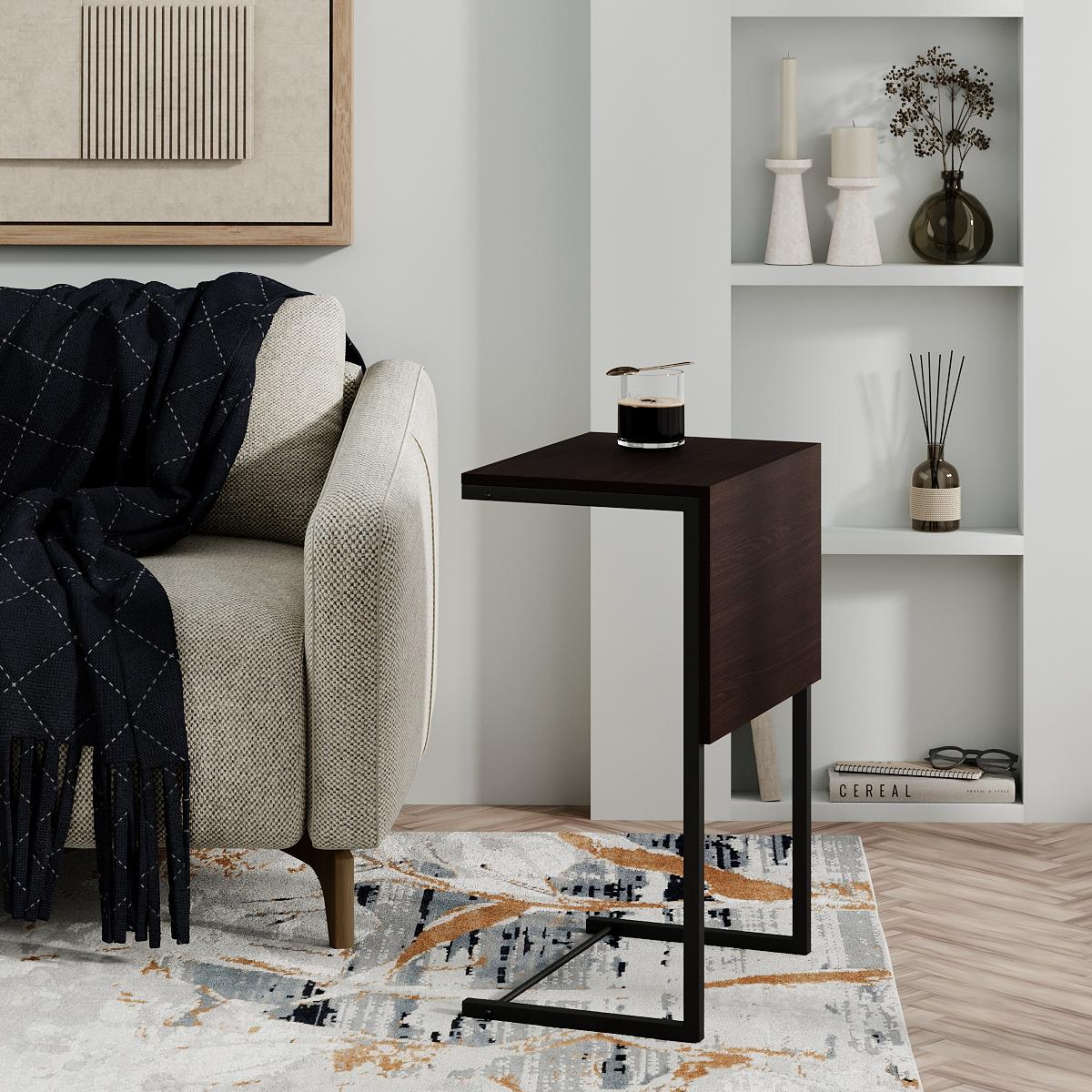 Журнальний стіл-трансформер Just Fiji 442х654х327 Венге/Чорний (GATB07050000030) - фото 3