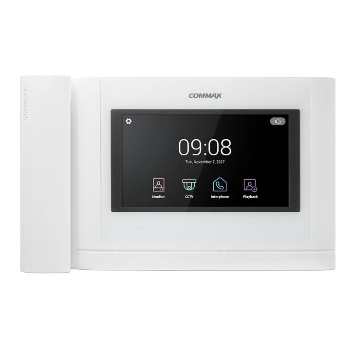 Видеодомофон Commax CDV-704MHA 7" сенсорный TFT цветной дисплей Белый (122015) - фото 1