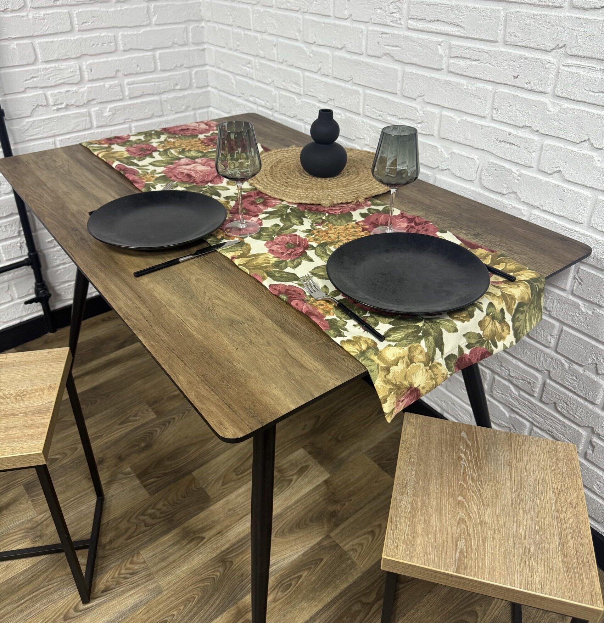 Дорожка на стол Comfort Home Autumn flowers водоотталкивающая с тефлоновым покрытием 140x40 см