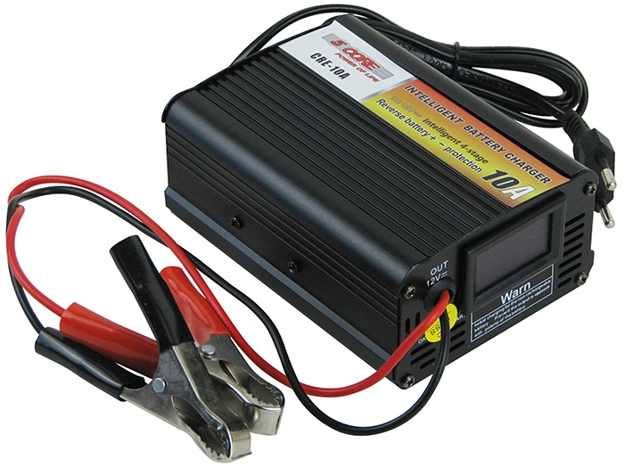 Зарядное устройство АКБ 12V/10A UKC MA-1210A для свинцово-кислотных + LCD Черный
