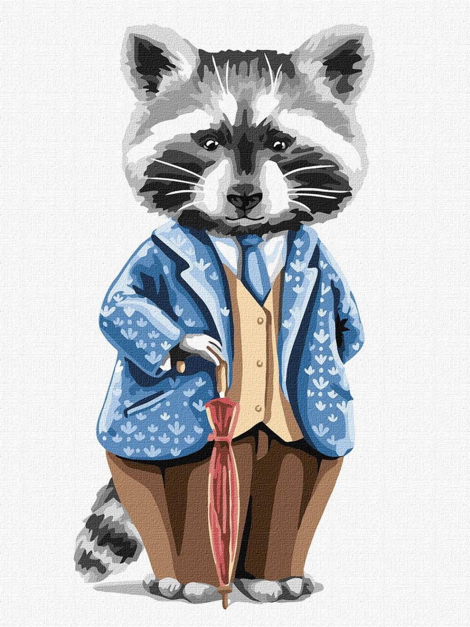 Картина за номерами Ideyka Вусатий джентльмен 30х40 см (2824286712)