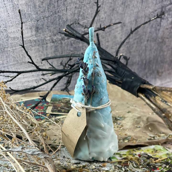 Свеча программная Остуда сердца Голубой (1668)