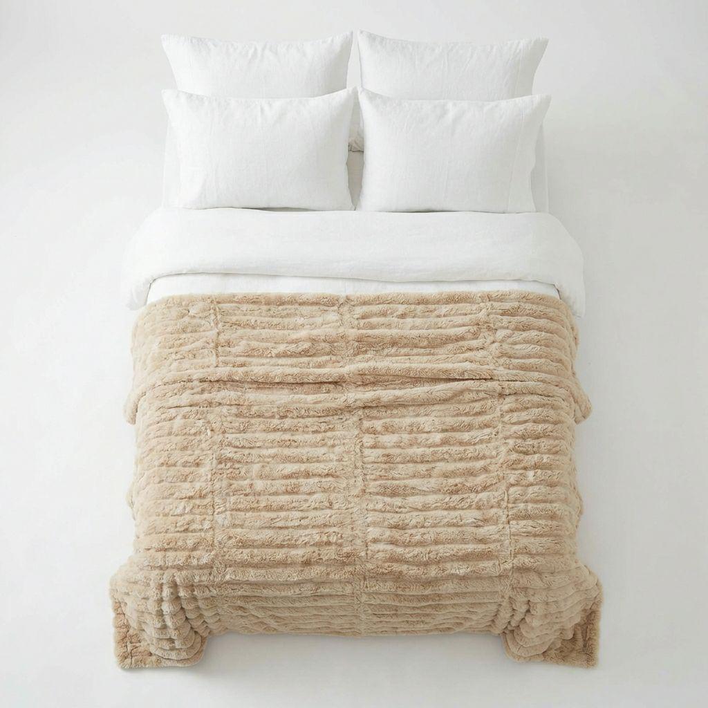 Плед L&M Шарпей 200x230 см Бежевый