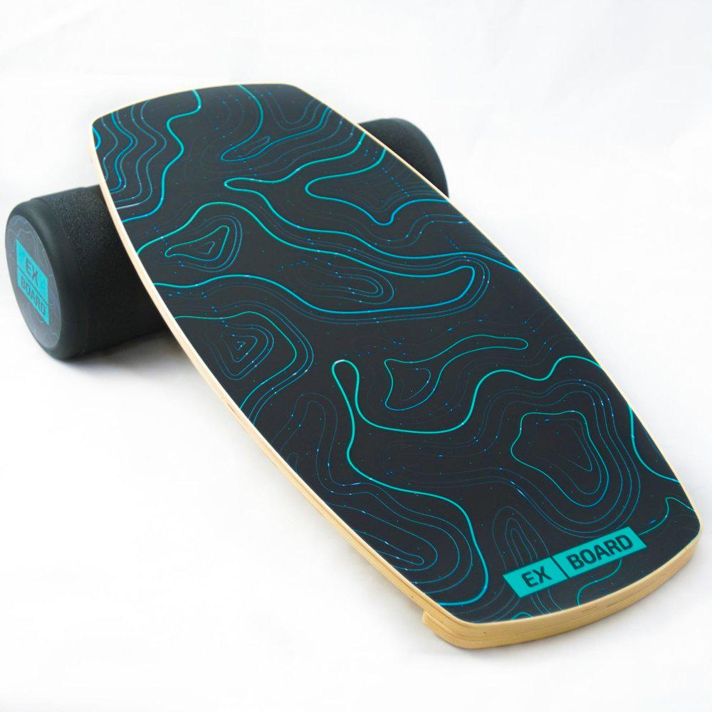 Балансборд Ex-board Neon черный валик 16 см литой (EX56) - фото 2 Балансборд Ex-board Neon черный валик 16 см литой (EX56) - фото 2