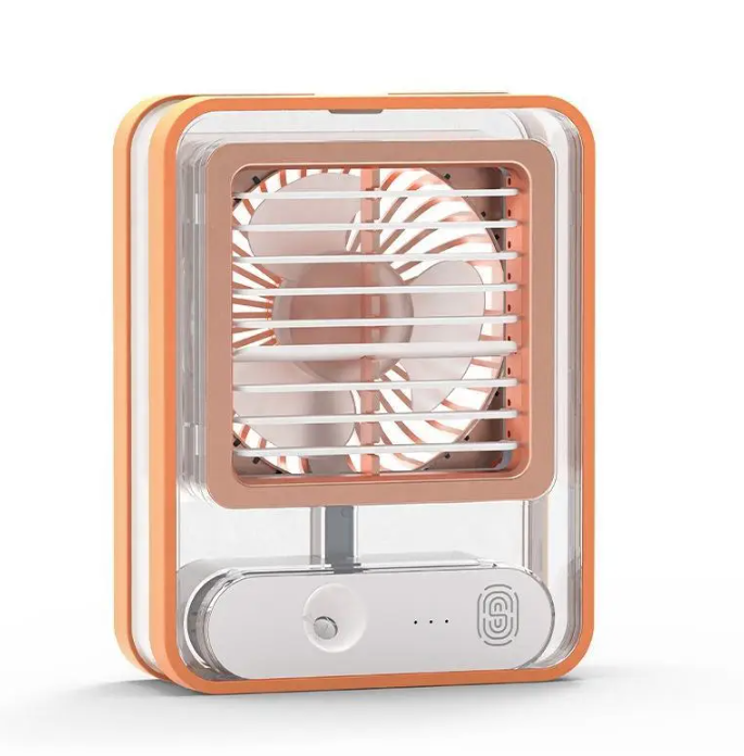Вентилятор портативный Modern Fan аккумуляторный с функцией увлажнения и ночника Оранжевый Вентилятор портативный Modern Fan аккумуляторный с функцией увлажнения и ночника Оранжевый