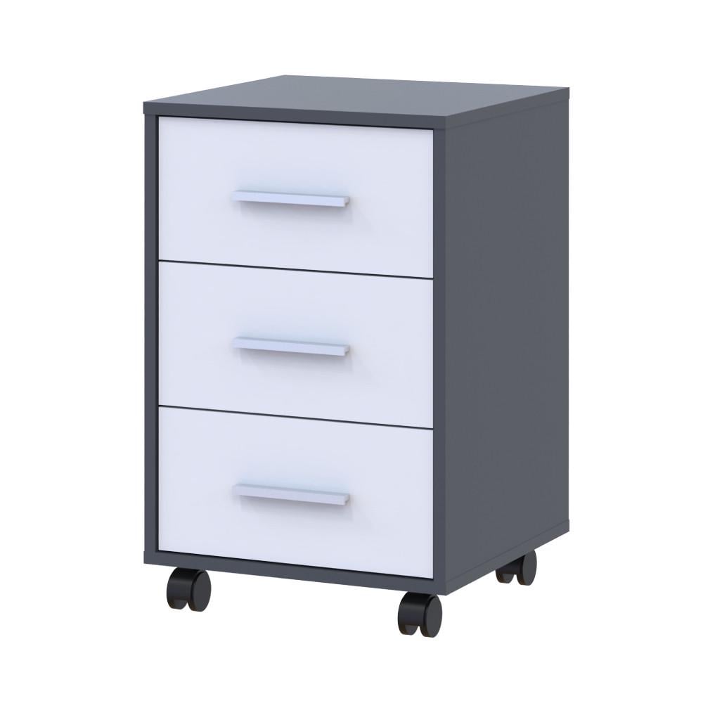 Тумба офісна Doros Т3 43х42х66,4 см Графіт/Білий (DRS-011399)