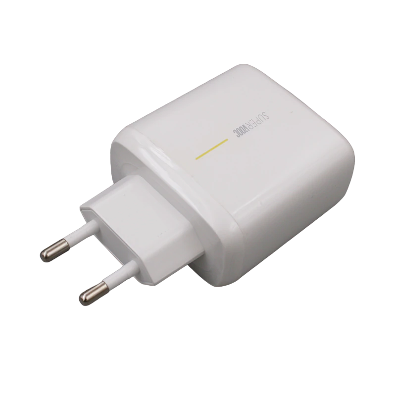 Сетевое зарядное устройство USAMS Travel Adapter 65W для быстрой зарядки с выходом USB White (3d55cbfe) - фото 1