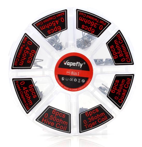 Набор спиралей для электронного кальяна Vapefly 48 шт. 8в1 Kanthal