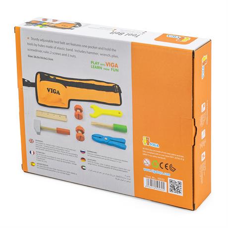 Ігровий набір Viga Toys Пояс з інструментами (18252) - фото 4 Ігровий набір Viga Toys Пояс з інструментами (18252) - фото 4