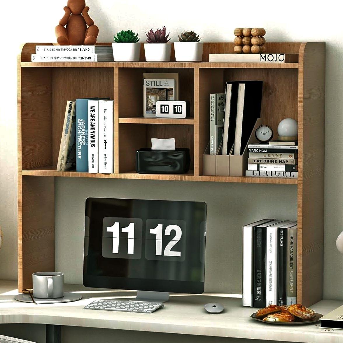 Полка-надстройка настольная из дерева Селара сиена (АКД-006605)