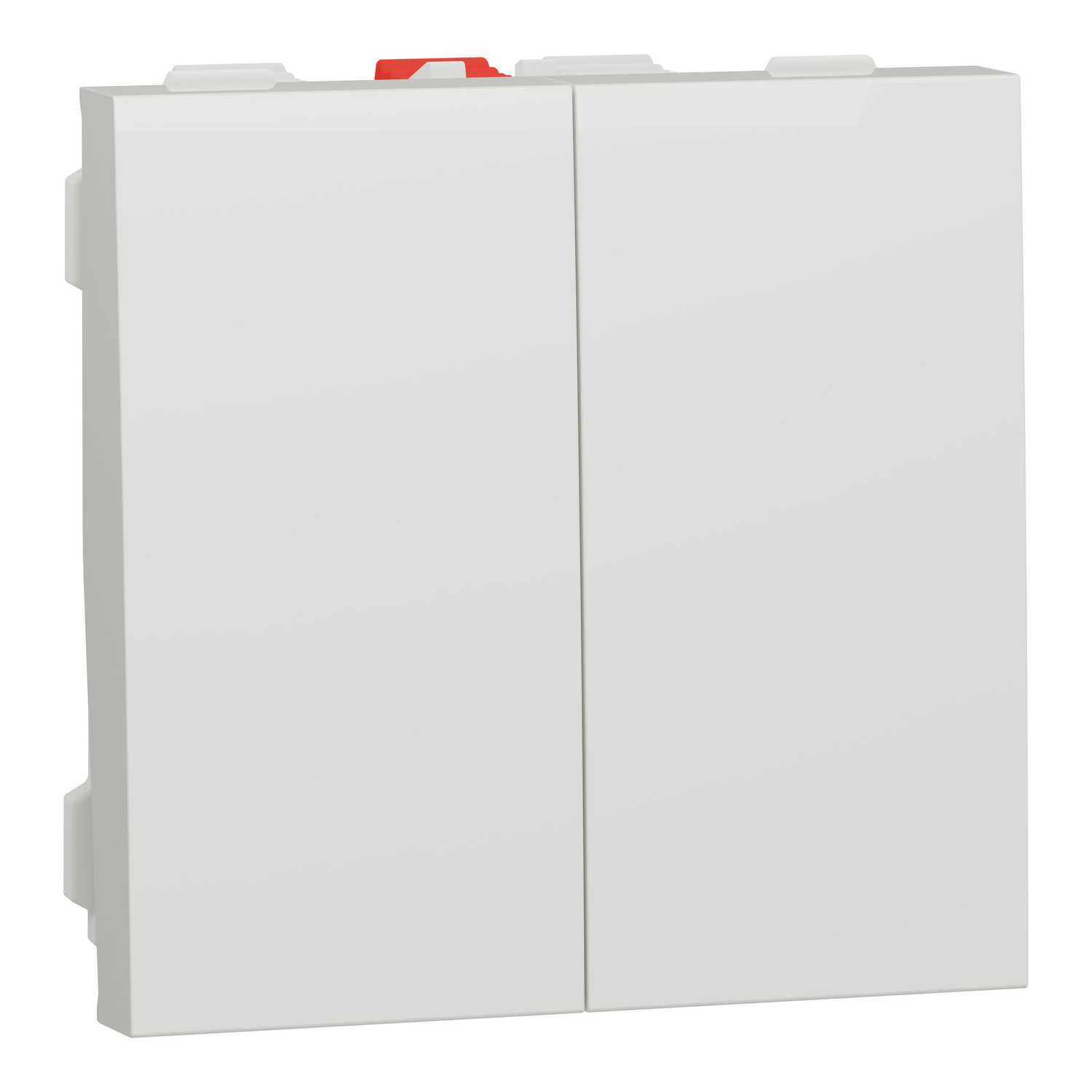 Вимикач двоклавішний Schneider Electric Unica New двомодульний 10А Білий (NU321118) Вимикач двоклавішний Schneider Electric Unica New двомодульний 10А Білий (NU321118)