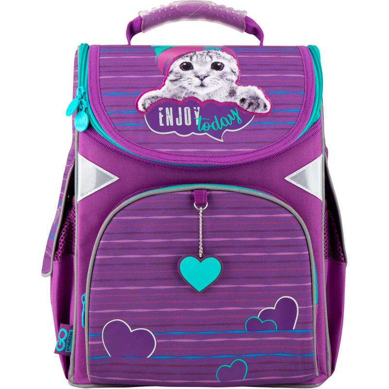 Рюкзак школьный каркасный GoPack Education Funny cat 34x26x13 см 11 л (GO20-5001S-5)