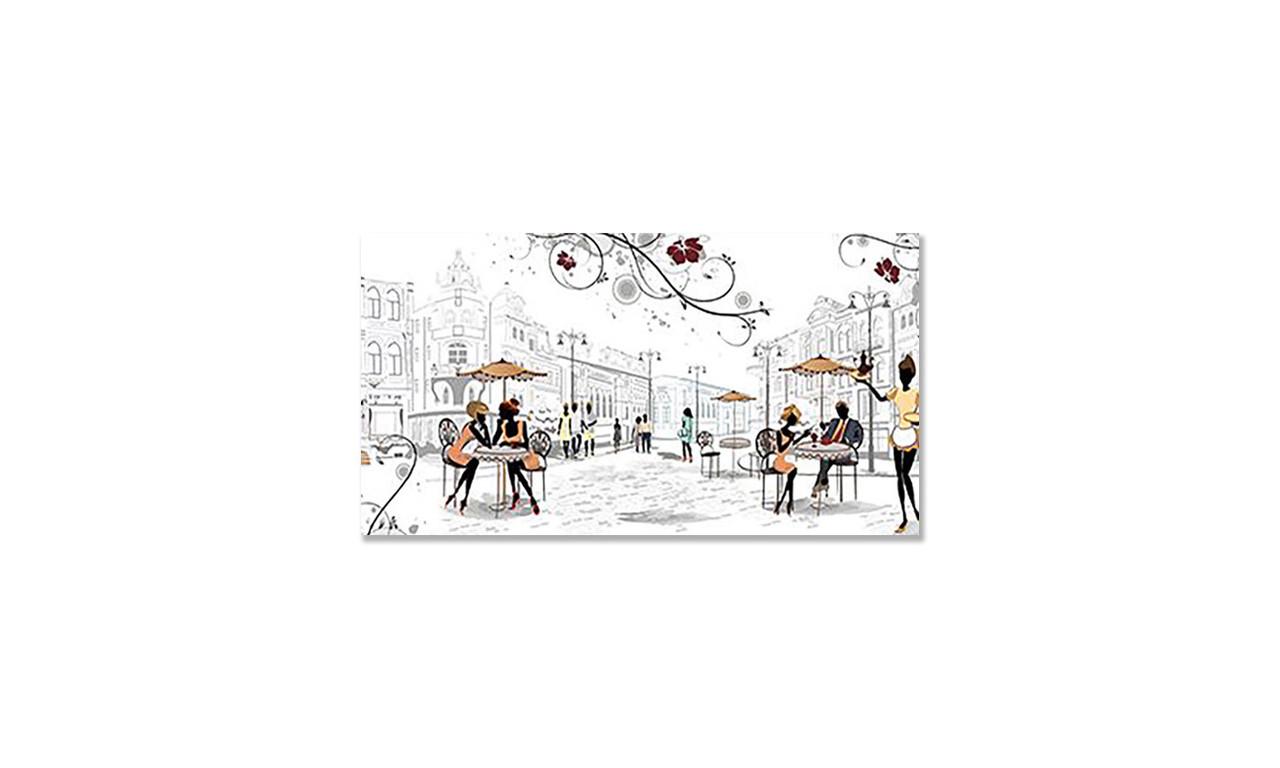 Наклейка виниловая на стол Zatarga Париж/Силуэты 650х1200 мм (1304776395)