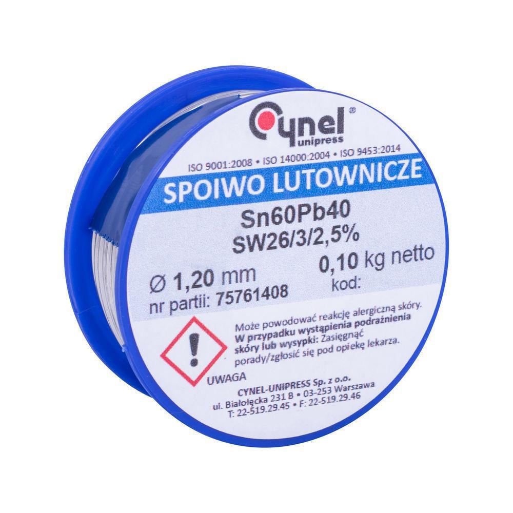 Припой Сynel Sn60Pb40-SW26 1.20 мм 100 г (1908)