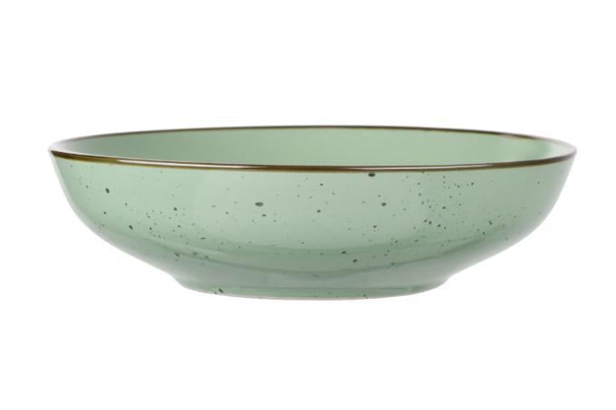 Тарелка глубокая Ardesto Bagheria d 20 см керамика Pastel Green (AR2920GGC)