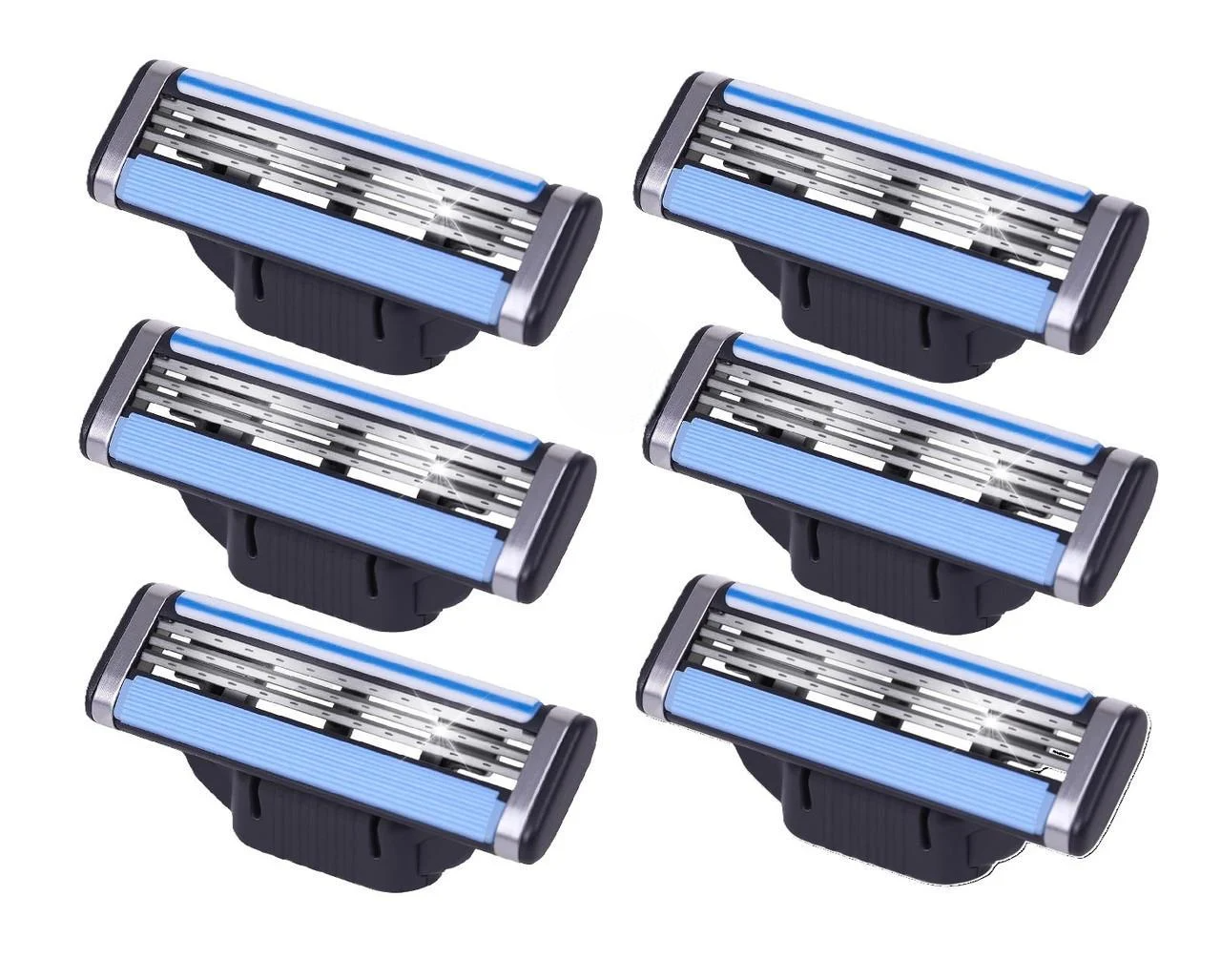 Сменные лезвия картриджи Gillette Mach 6 кассет для мужчин без упаковки (2822295022)