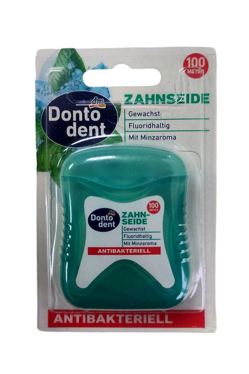 Зубная нить антибактериальная Dontodent 100 м (00-00000952)