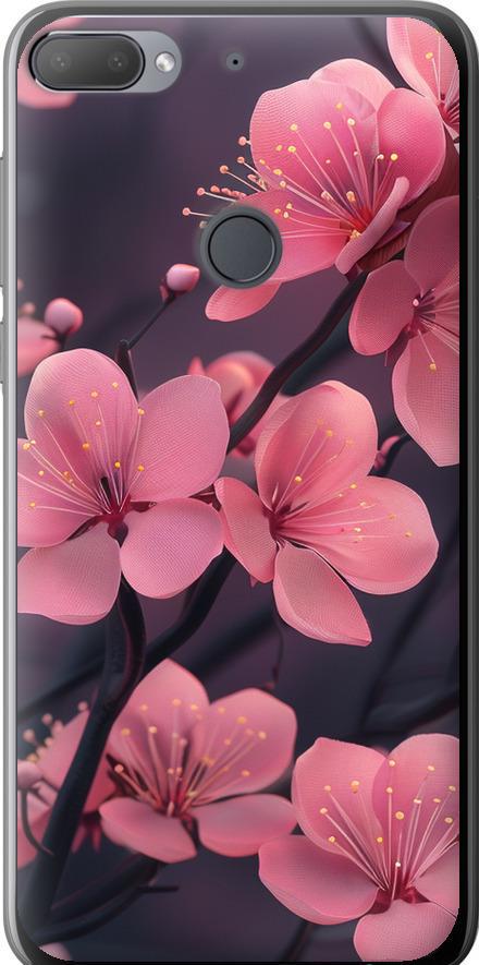 Чехол на HTC Desire 12 Plus Пурпурная сакура (6075u-1485-42517) Чехол на HTC Desire 12 Plus Пурпурная сакура (6075u-1485-42517)