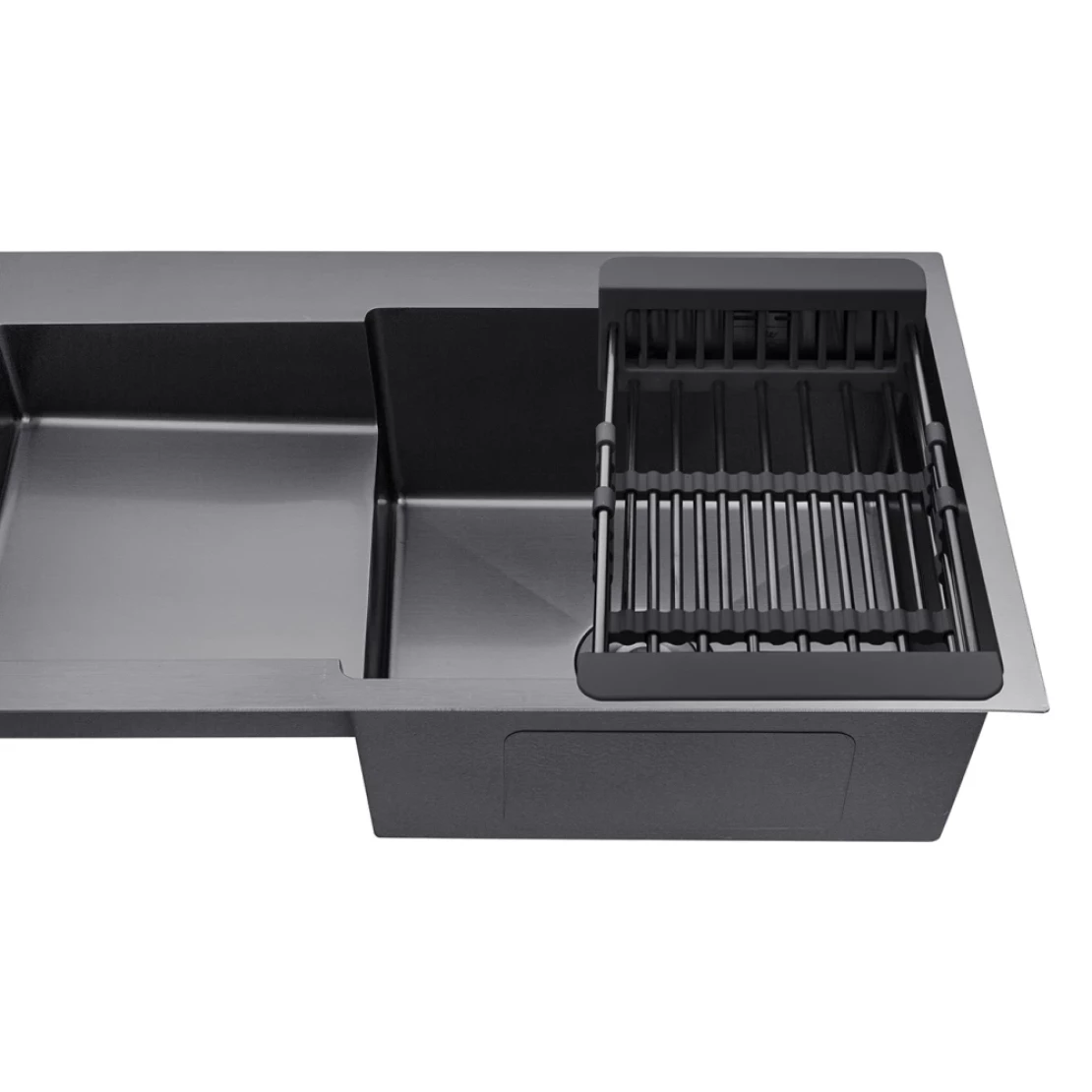 Мийка для кухні Kroner KRP Schwarze 7848RHM з нержавіючої сталі PVD 3/1 мм (CV030024) - фото 5