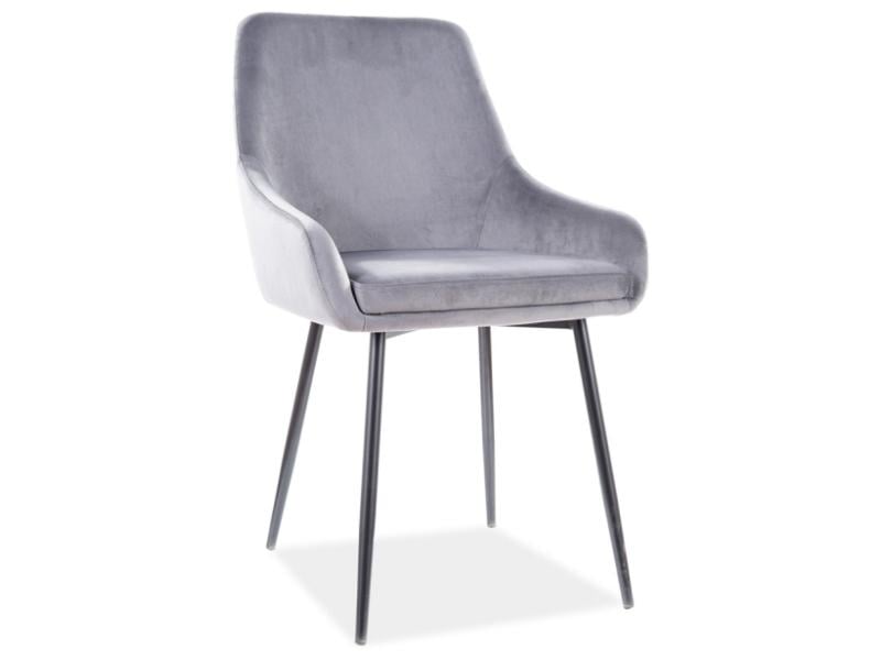 Стул Signal ALBI VELVET Черный/Серый