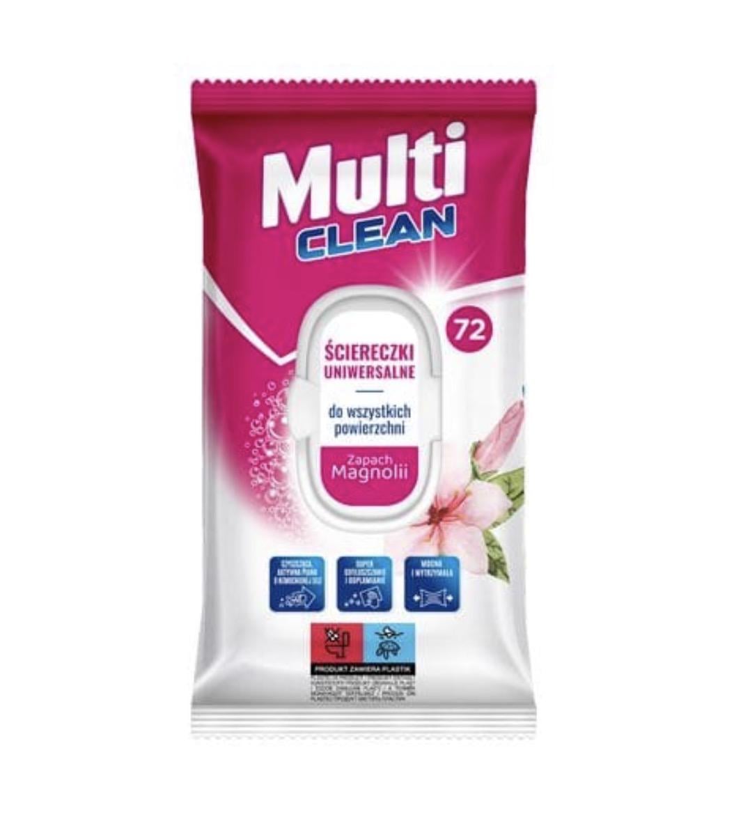 Салфетки влажные универсальные Luba Multi Clean с клапаном для уборки Magnolia 72 шт. (3002519837)