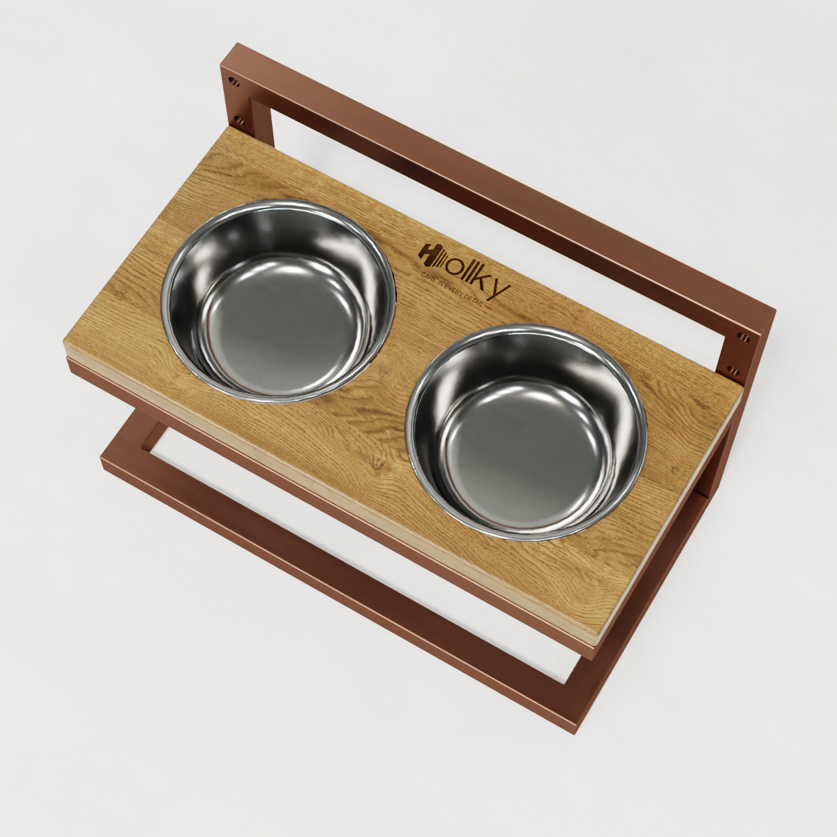 Миски на регулируемой подставке для маленьких собак Hollky Flex S 2х0,45 л (FS-422523-GLNT) - фото 10 Миски на регулируемой подставке для маленьких собак Hollky Flex S 2х0,45 л (FS-422523-GLNT) - фото 10