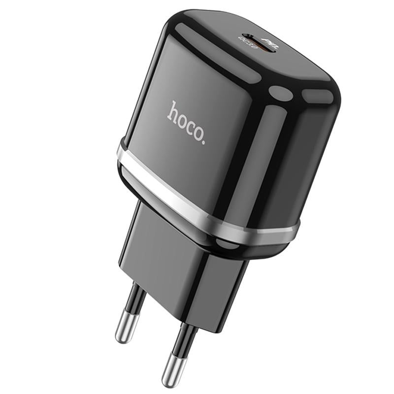 Зарядное устройство сетевое Hoco N24 Victorius PD20W 1USB-C Black (00000074962_1)
