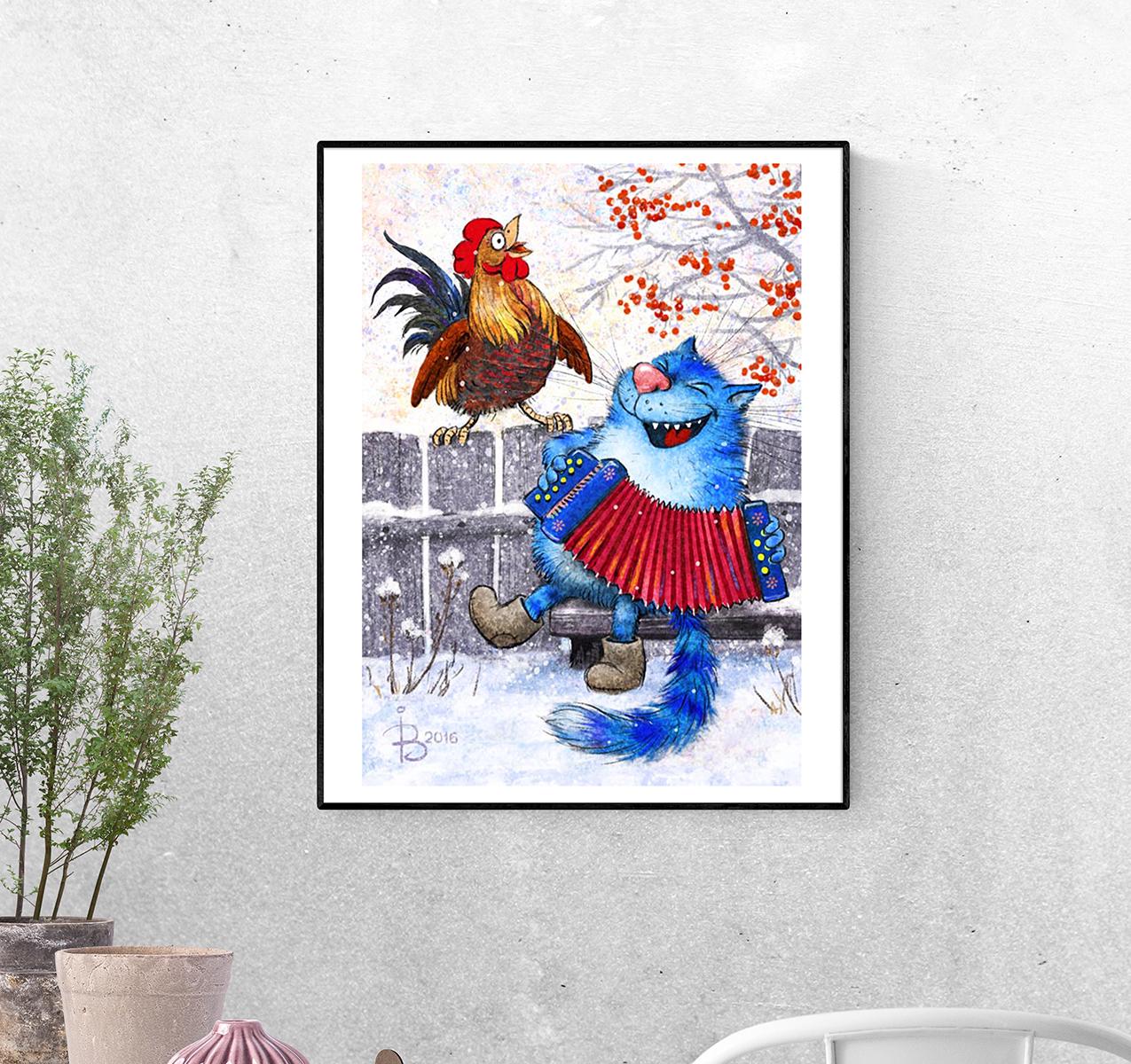 Постер Распевание песен под гармонь формат А-5 (rinaz_20162225012_Poster)