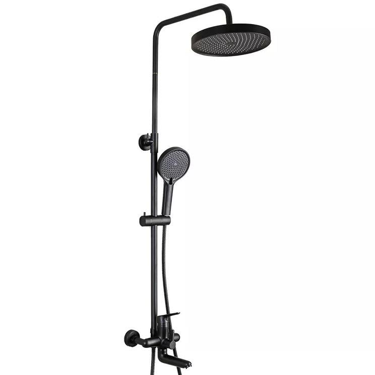 Душова система із змішувачем Frap F2417-6 Чорний (214095)