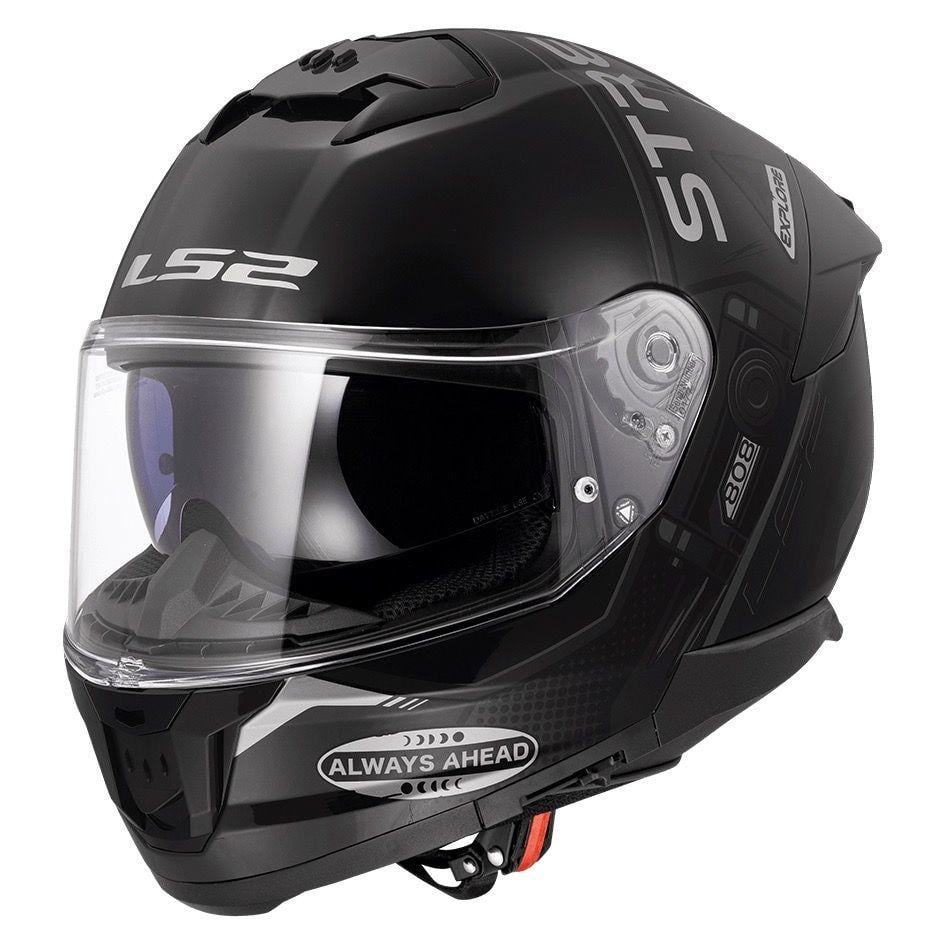 Мотошлем LS2 FF808 Stream 2 Moon Walk 7 XL Gloss Black (49872)