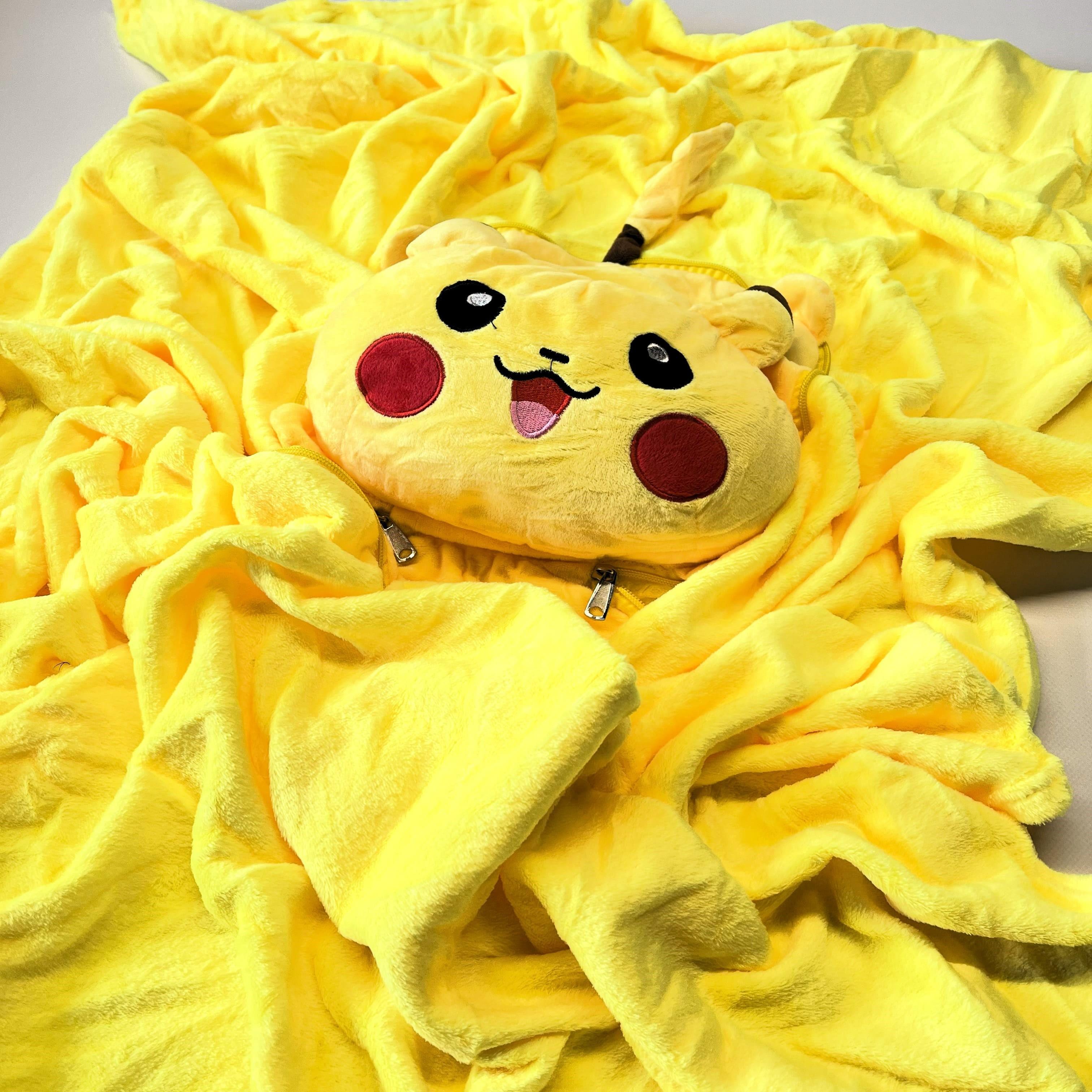 Плед-подушка Пикачу 100x160 см (32615019)