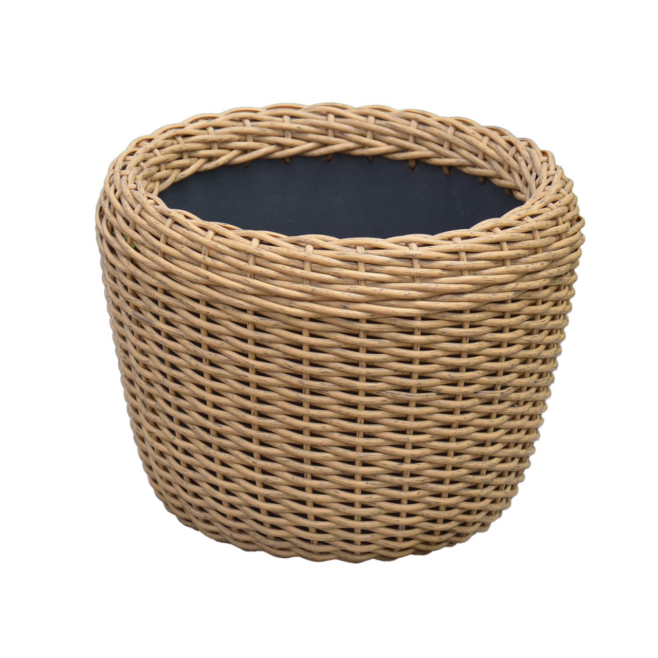 Кашпо для растений из искусственного ротанга 16 л Дерево (11717421) - фото 1 Кашпо для растений из искусственного ротанга 16 л Дерево (11717421) - фото 1