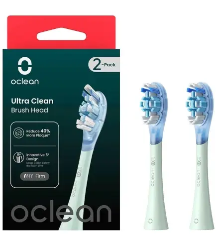 Насадки для зубної щітки Oclean Ultra Gum Care Brush UG01 G02 2 шт. Green - фото 2