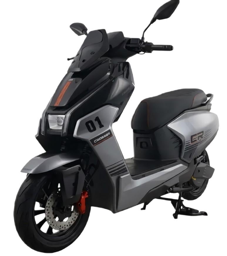 Электроскутер Crosser CR-22 аккумуляторный 72V 35 Ah 2500W Серый (2104619491)