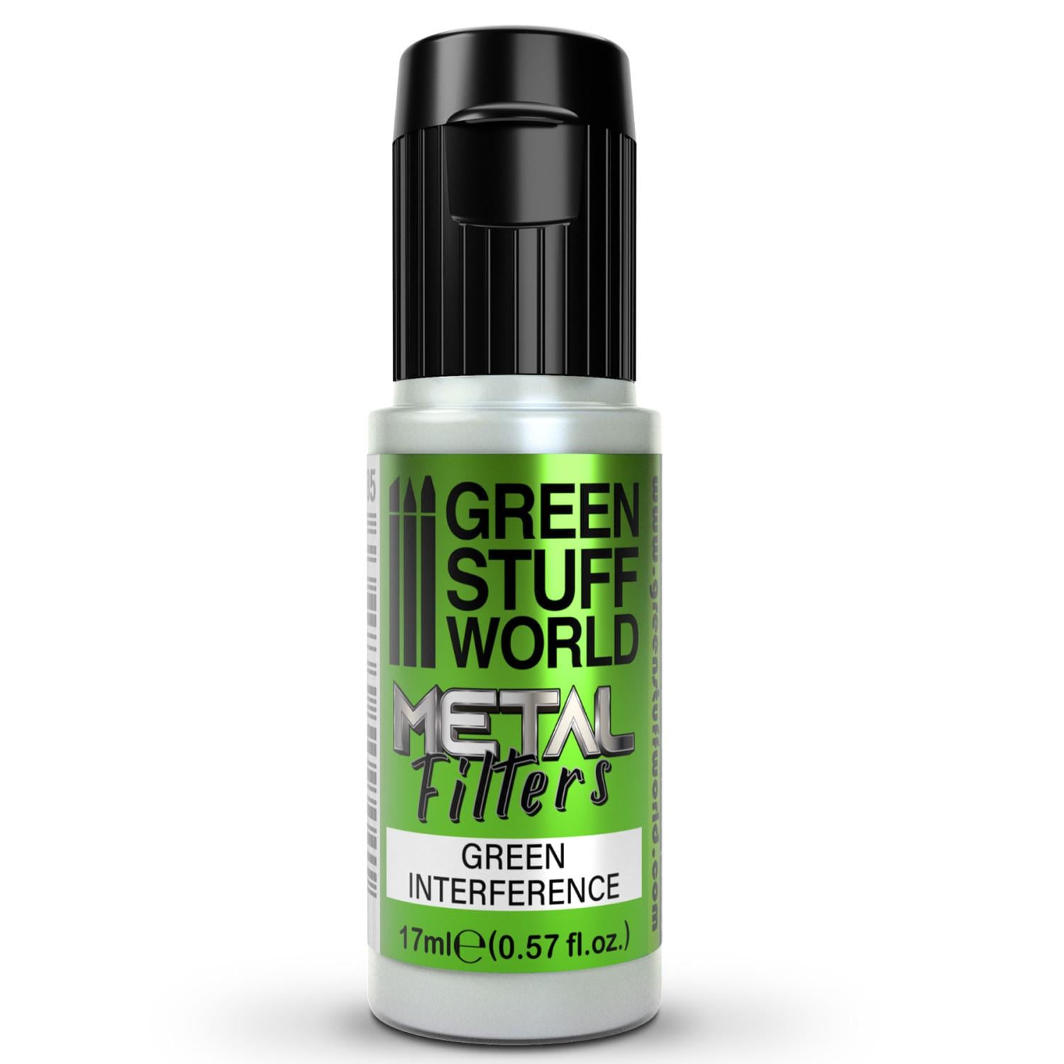 Краска с металлическим блеском GSW Metal Filters GREEN interference 17 мл (2585)