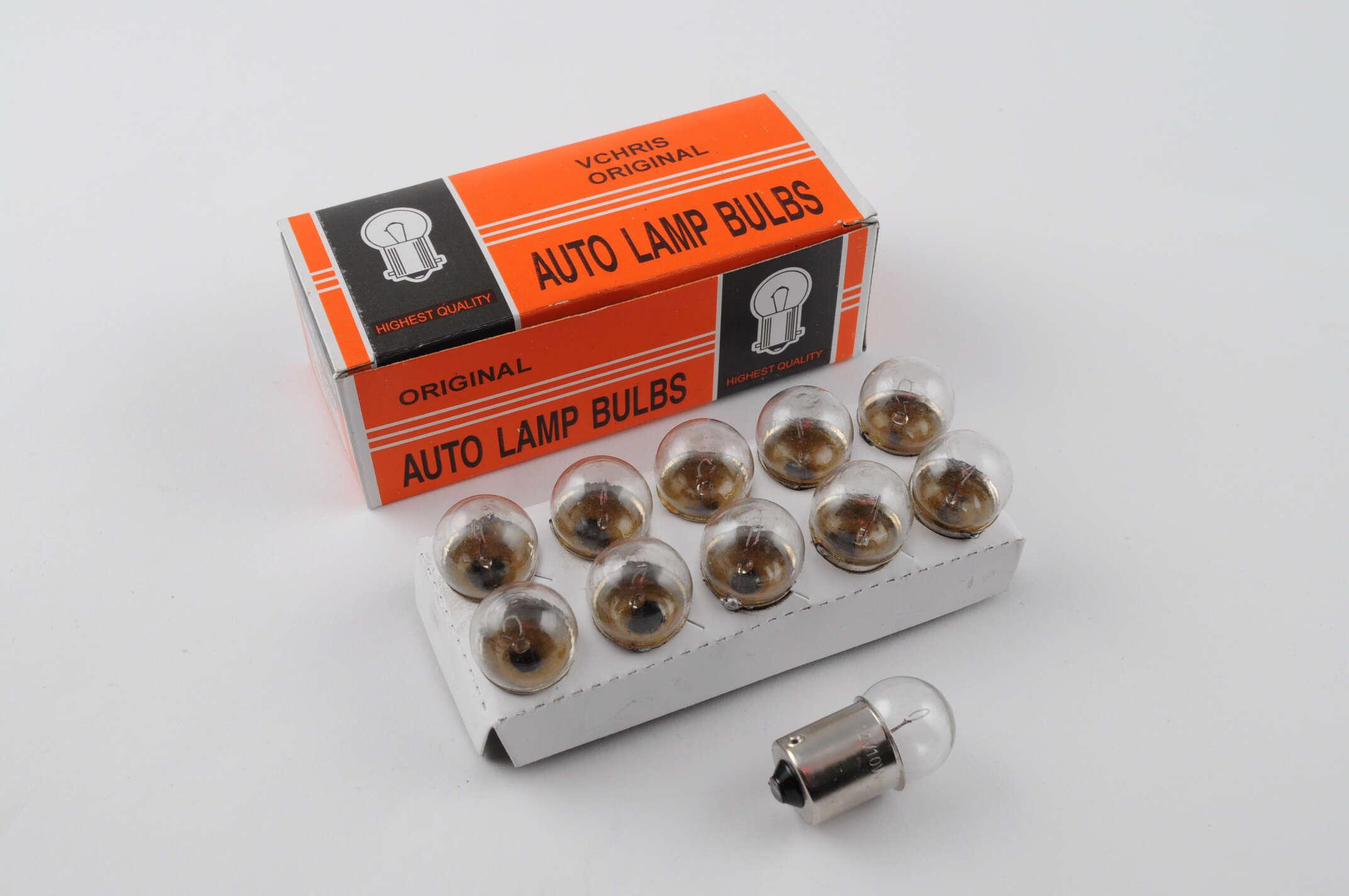 Лампа G18 поворот габарит 12V 10W ORANGE BOX (G-468)