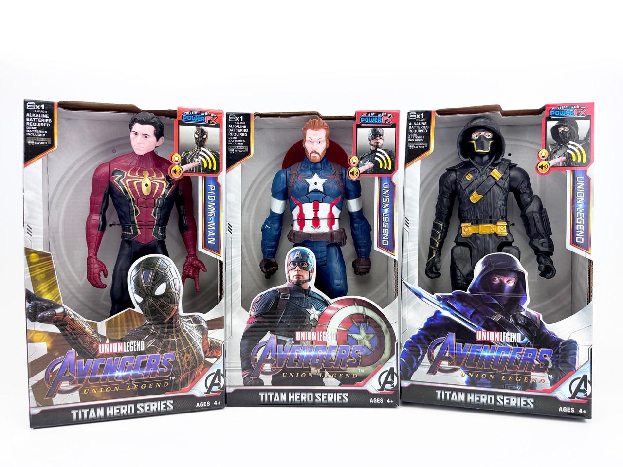 Набор фигурок Marvel Titan Hero Series 3в1 Спайдермен/Капитан Америка/Ронин со светом и звуком 30 см (31990953) Набор фигурок Marvel Titan Hero Series 3в1 Спайдермен/Капитан Америка/Ронин со светом и звуком 30 см (31990953)