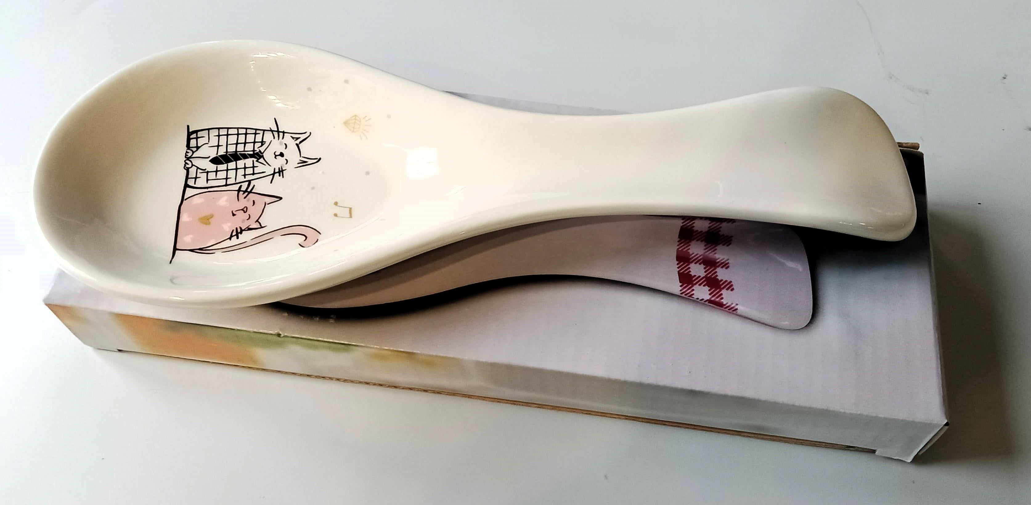 Підставка під ложку керамічна Котики 25 см (23441950)