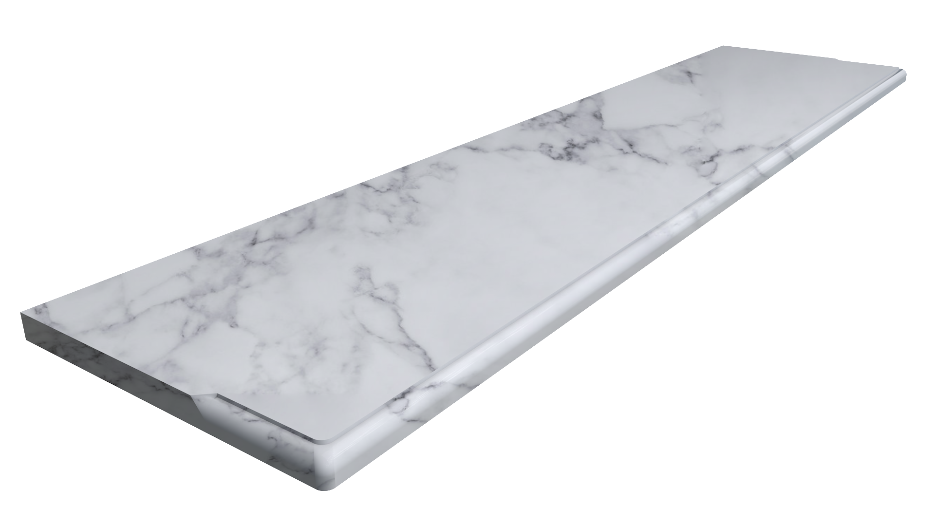 Подоконники Mugla мрамор 140х35х3 см Бело-серый - фото 3 Подоконники Mugla мрамор 140х35х3 см Бело-серый - фото 3