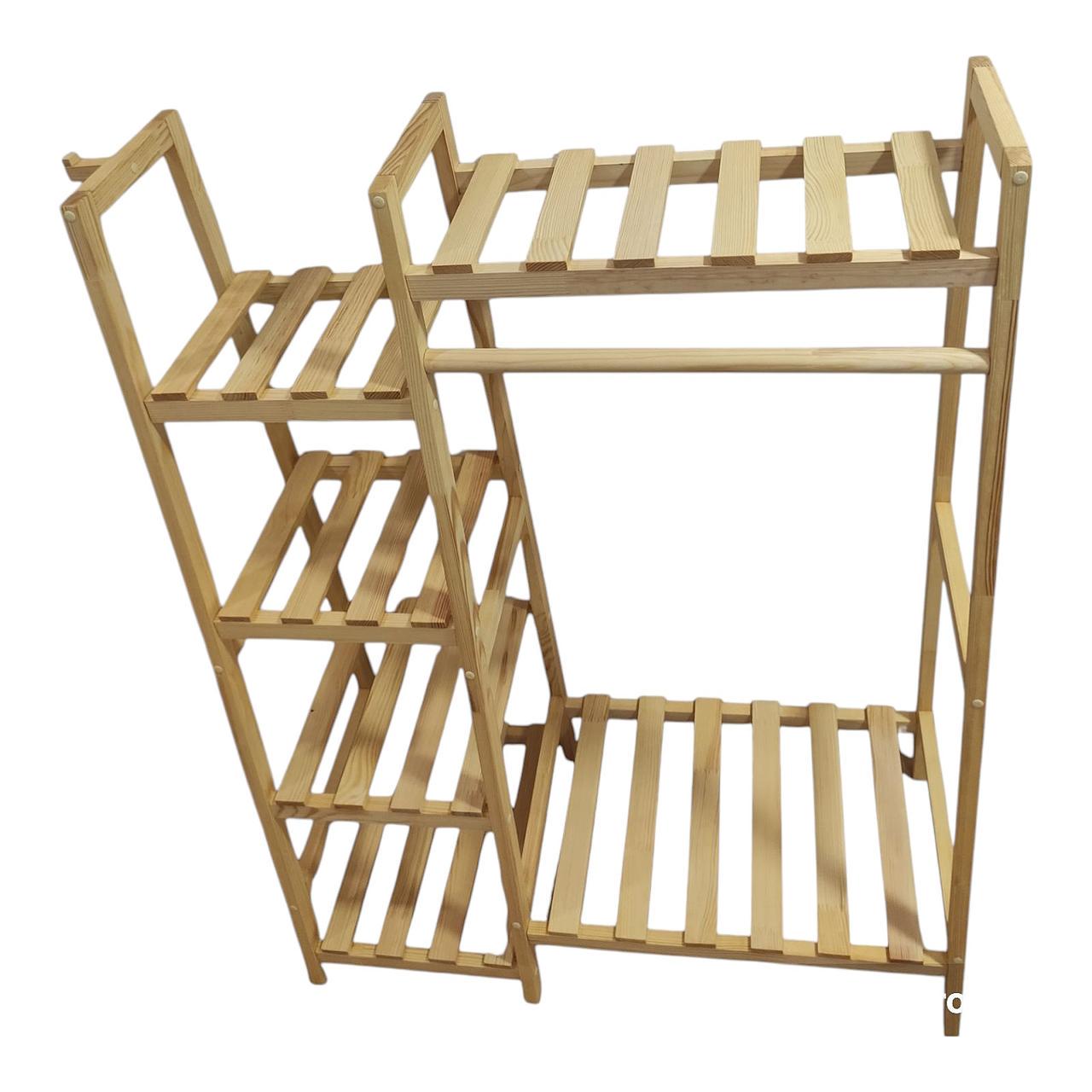 Вешалка-стойкая для одежды напольная деревянная с полками (2603011347) - фото 8 Вешалка-стойкая для одежды напольная деревянная с полками (2603011347) - фото 8