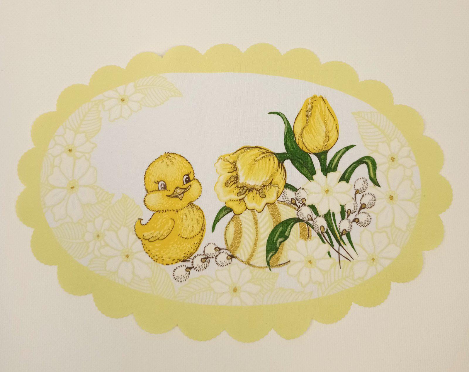 Салфетка пасхальная Easter Melody 20х30 см Lemon (CN20444)