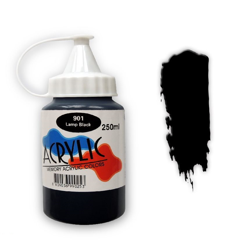 Краска акриловая Memory professional 250 мл Черный