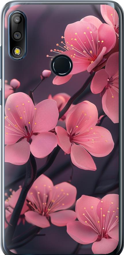 Чехол на Asus Zenfone Max Pro M2 ZB631KL Пурпурная сакура (6075u-1641-42517)