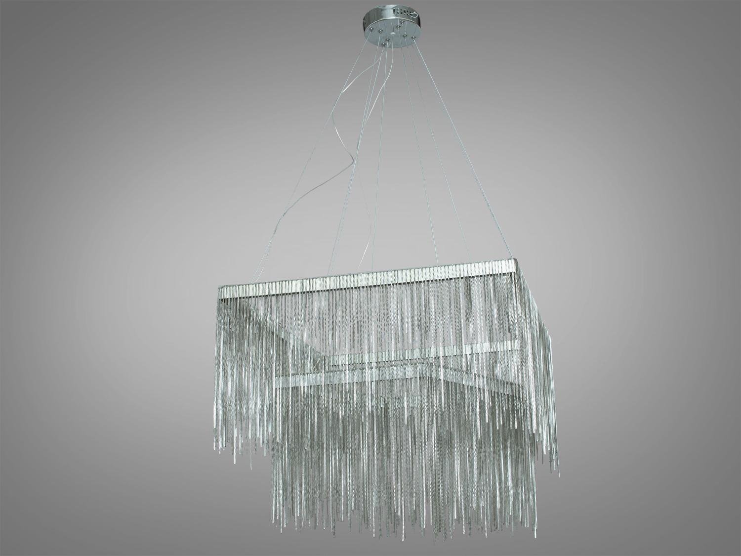 Люстра светодиодная 65 Вт Хром (LSD-600+400F-HR) - фото 2 Люстра светодиодная 65 Вт Хром (LSD-600+400F-HR) - фото 2