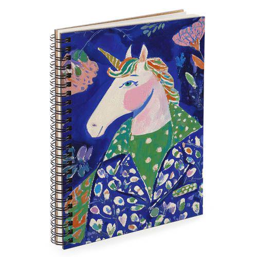 Скетчбук для эскизов и зарисовок Единорог в костюме 14,7х21 см 45 листов (BDP_26NY011)