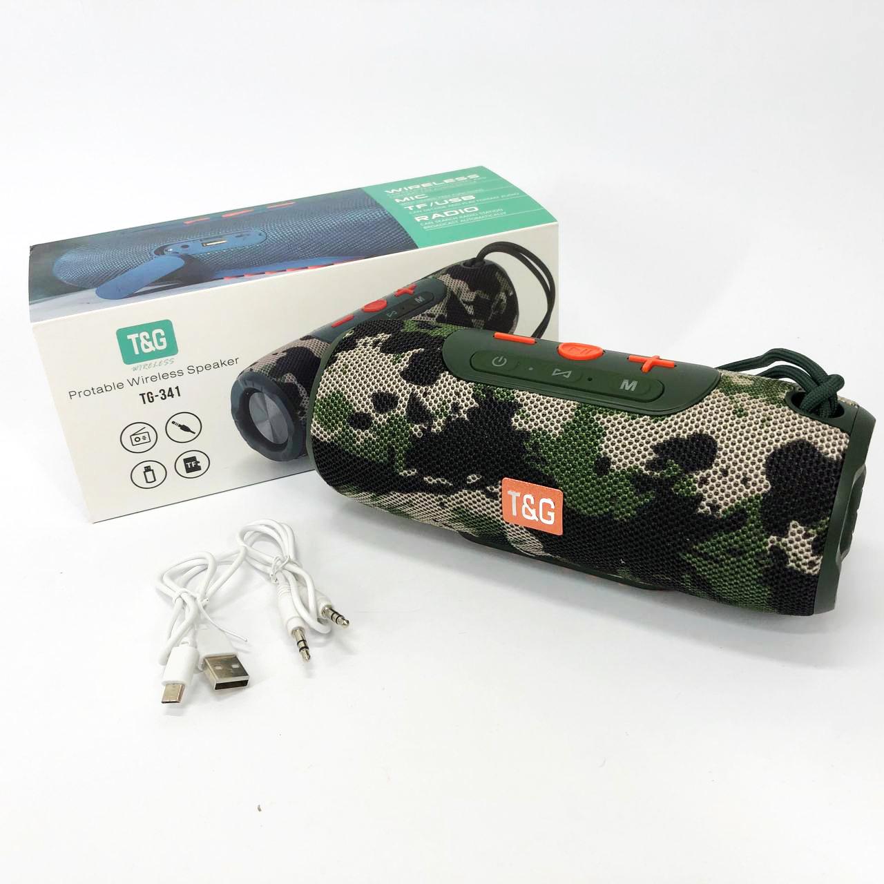 Портативна колонка Bluetooth TG341 Камуфляж (460843) - фото 2 Портативна колонка Bluetooth TG341 Камуфляж (460843) - фото 2
