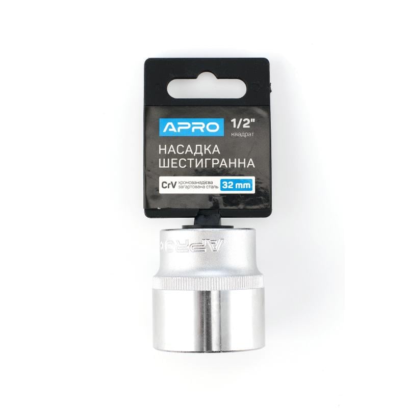 Головка Apro шестигранная 1/2" 32 мм