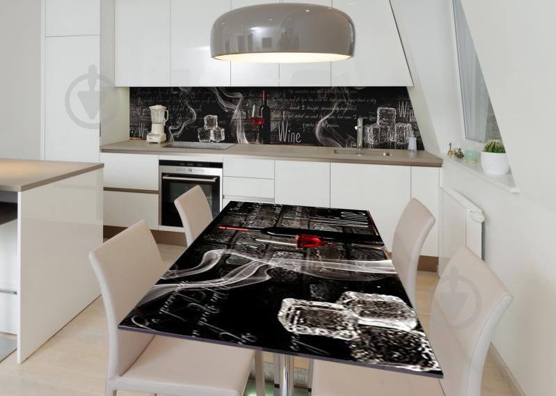 Наклейка 3Д виниловая на стол Zatarga «Охлаждённое вино» 600х1200 мм (Z182548st)