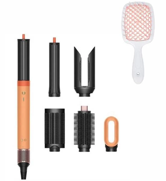 Стайлер для волос HS09 Airwrap Coanda 2x с расческой Multi-styler&Dryer Ceramic 6в1 1700 Вт Apricot/Topaz (3041262234)