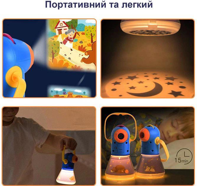 Дитячий проектор-нічник Mideer Storybook Torch 8 казок 4в1 нічник/таймер Синій - фото 5 Дитячий проектор-нічник Mideer Storybook Torch 8 казок 4в1 нічник/таймер Синій - фото 5